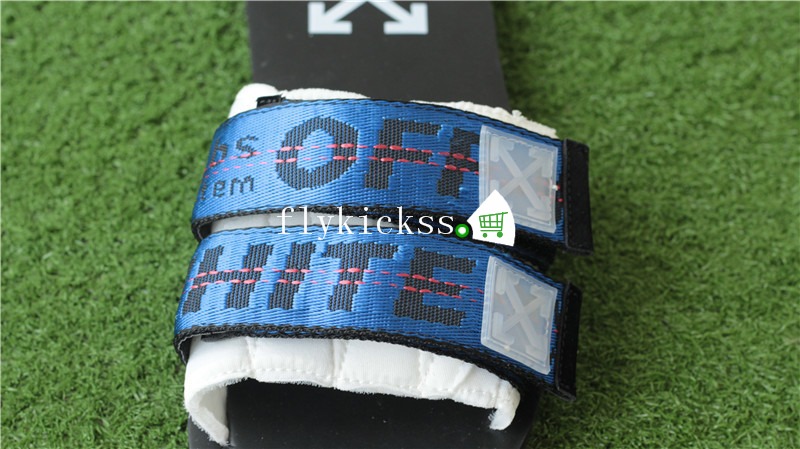 Off White Indoustrial Slides Black Royal